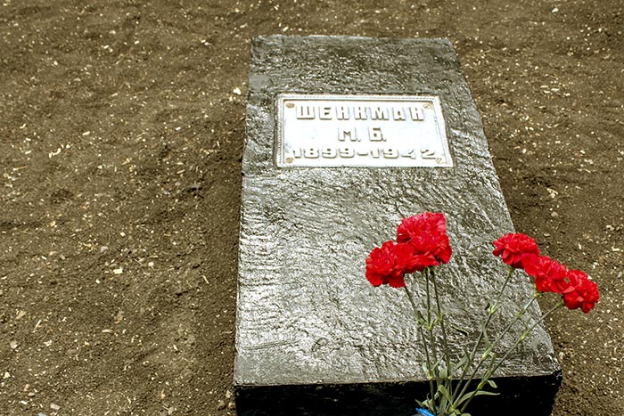 Могила Шенкмана Матвея.